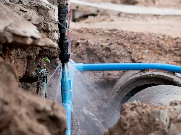 Burst Pipe Cleanup in Marble Hill